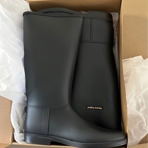 planone Tall rain Boots for Women and Waterproof Garden Shoe Rainboots